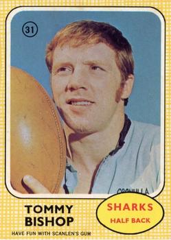 1970 Scanlens #31 Tommy Bishop Front